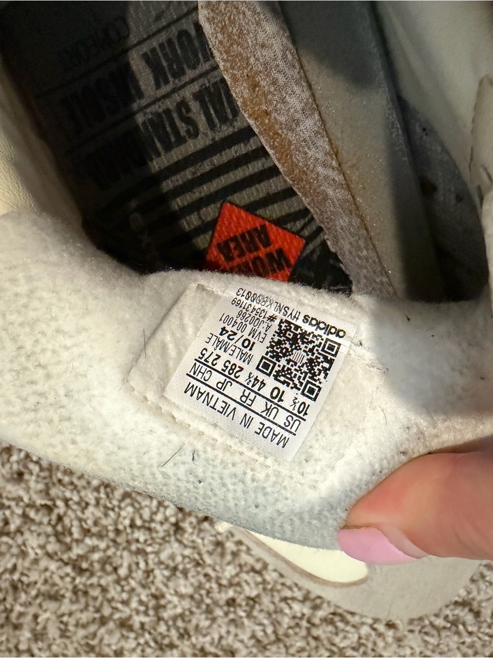 adidas samba x Lionel Messi Sneakers in Cream and Gray Suede FIFA SOCCER - Picture 6 of 8